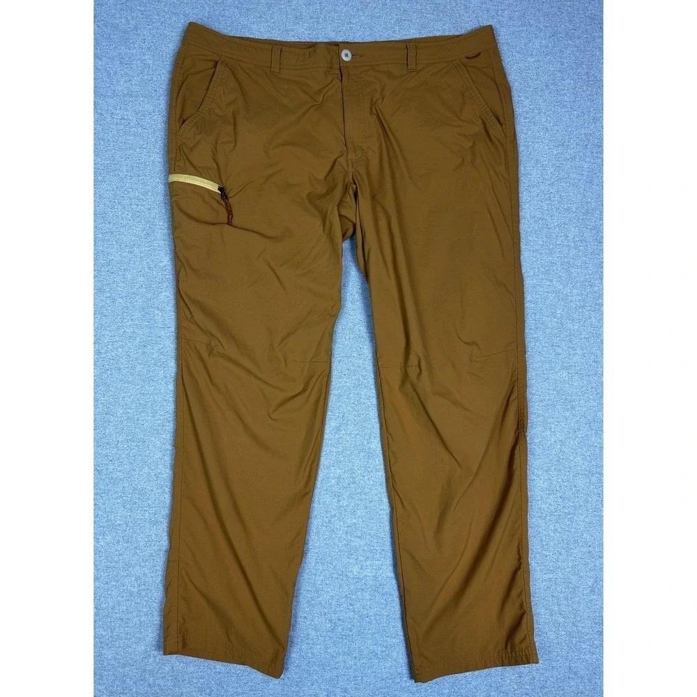 REI Co-op Pants Mens 44x32 Brown Nylon Stretch Hiking Trail Outdoor Adventure